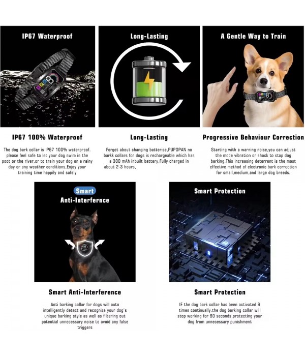 Bark Collar Manual Petainer Dog Training Collar Petrainer